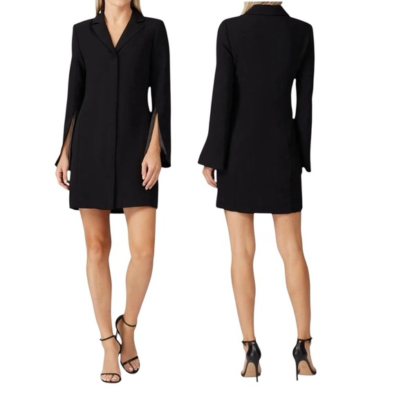 AMANDA UPRICHARD ANTWERP BLAZER DRESS WOMEN’S SMALL BLACK MINI TUX STYLE - Picture 1 of 10
